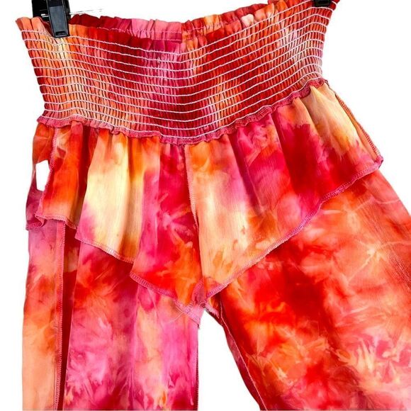 SHOW ME YOUR MUMU Wide Leg Pants in Creamsicle Size Medium Large - Picture 6 of 8